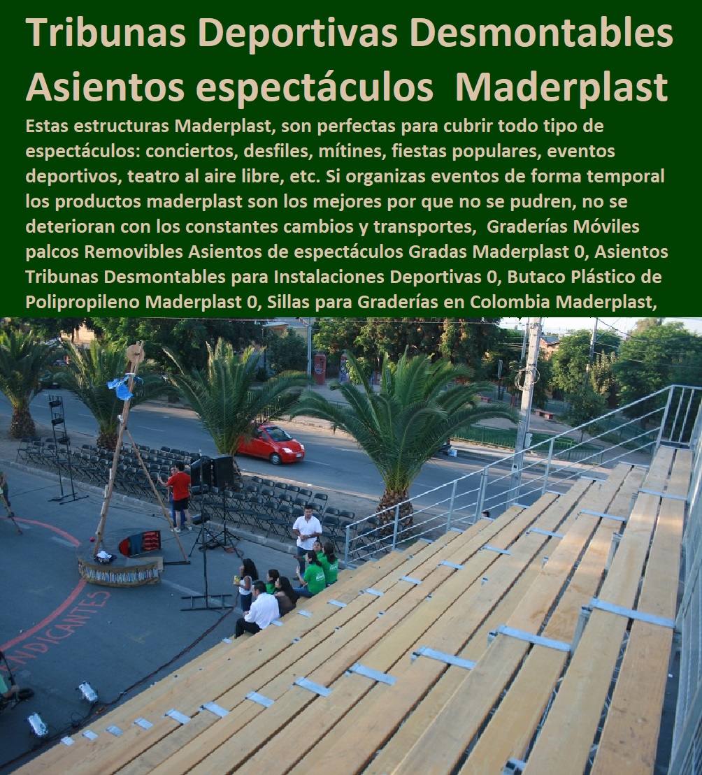 Graderías Móviles palcos Removibles Asientos de espectáculos Gradas Maderplast 0, Asientos Tribunas Desmontables para Instalaciones Deportivas 0, Butaco Plástico de Polipropileno Maderplast 0, Sillas para Graderías en Colombia Graderías Móviles palcos Removibles Asientos de espectáculos Gradas Maderplast 0, Asientos Tribunas Desmontables para Instalaciones Deportivas 0, Butaco Plástico de Polipropileno Maderplast 0, Sillas para Graderías en Colombia